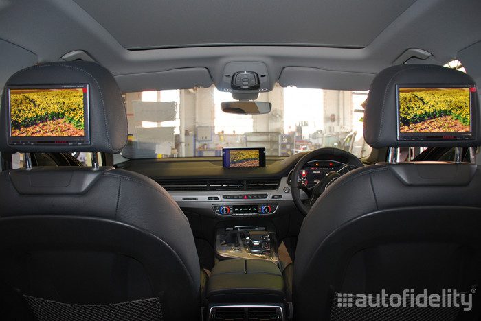Alpine 7 Inch Integrated Dual Headrest Screen Rear Seat Entertainment System for Audi Q7 4M - Image 4