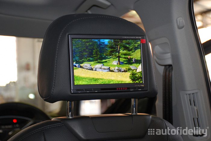 Alpine 7 Inch Integrated Dual Headrest Screen Rear Seat Entertainment System for Audi Q7 4M - Image 6